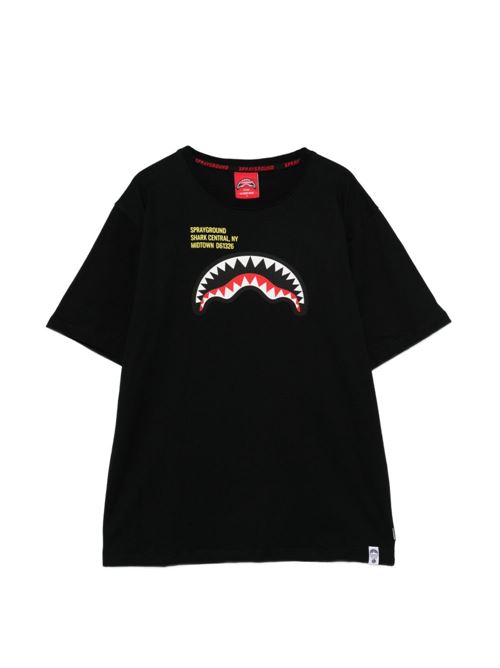 T-shirt bambino Sprayground nera a manica corta Sprayground kids | SPY1384BLKX